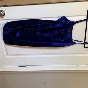 Forever 21 Blue Suede Dress